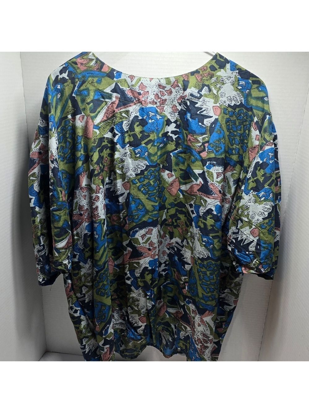 Colorful Abstract Short Sleeve Women's Top